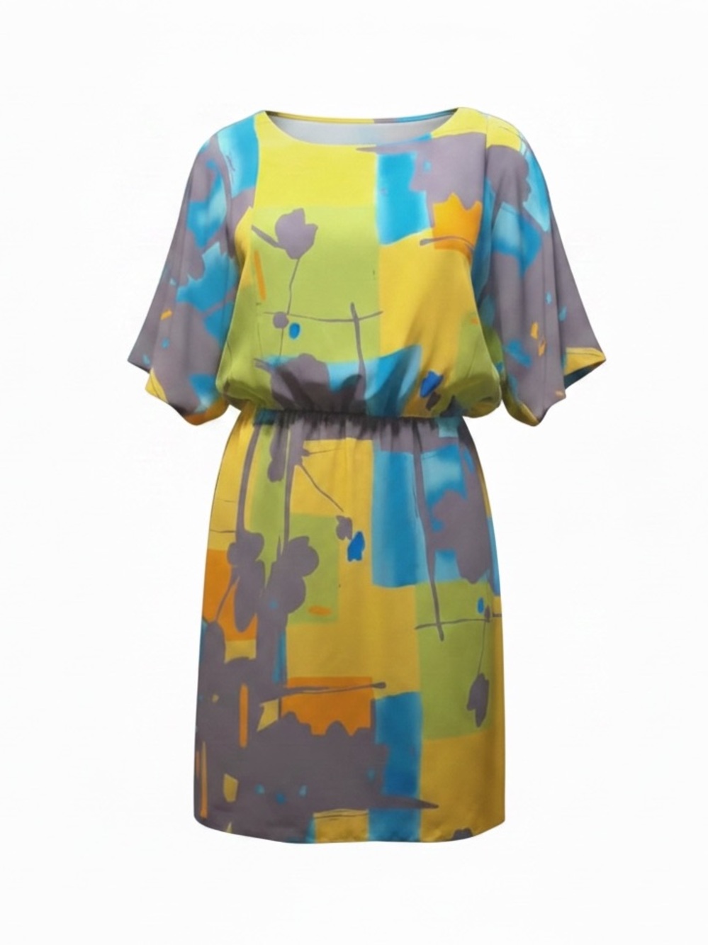 Signature by Robbie Bee Midi 3/4 Sleeves Dress Size Small